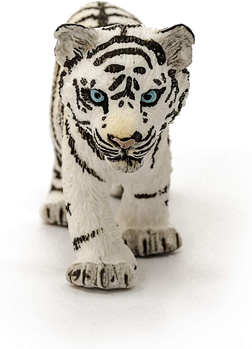 SCHLEICH WILD Life | Tigerjunges weiß 14732 | detailgetreue Tierfiguren | Zoo Spielzeug | tolles Geschenk für Jungen und Mädchen | Deko für Geburtstag | Spielfigur ab 3 Jahren | 7 x 2 x 3 cm