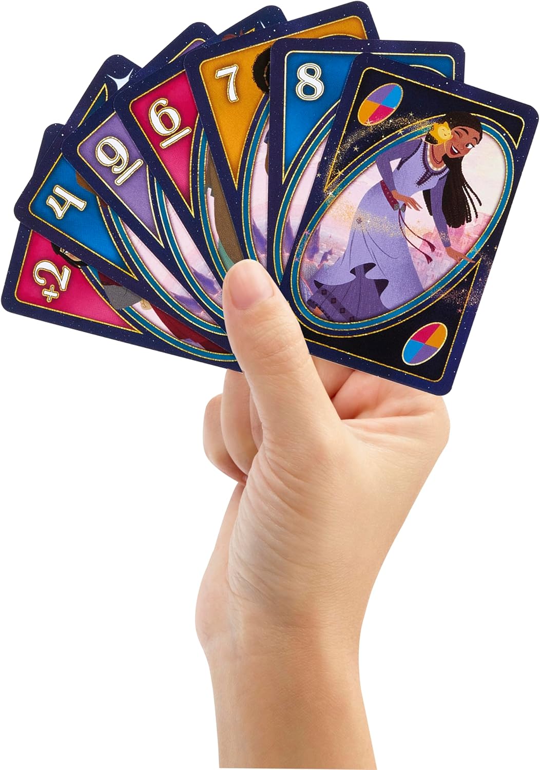Mattel UNO Disney Grußkarten Set für Kinder, Erwachsene und Familie mit Spiel und Film inspirierter Regel