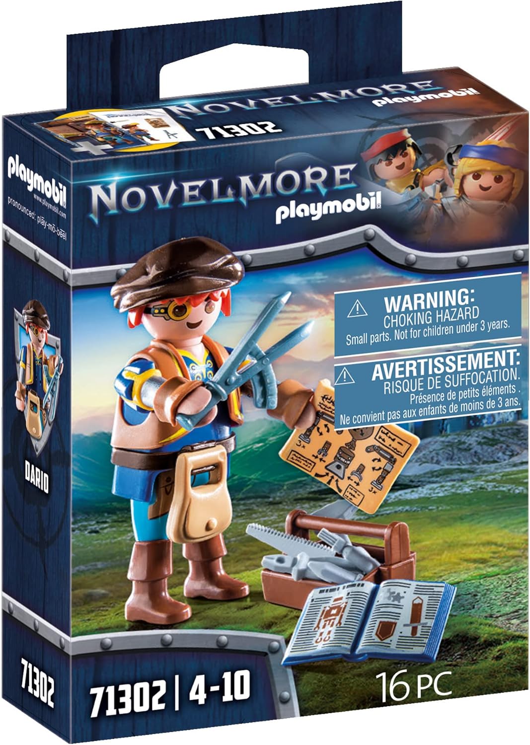 PLAYMOBIL Novelmore 71302 Novelmore - Dario mit Werkzeug, ab 4 Jahren